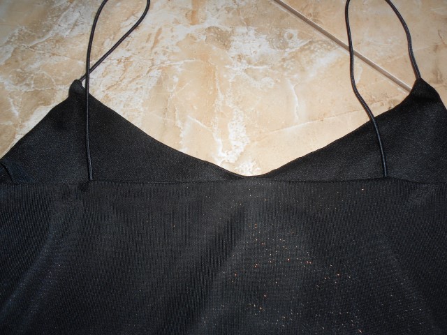 Spalline Brillantini Estate Vestito 38 Nero Senza Motivo Molto